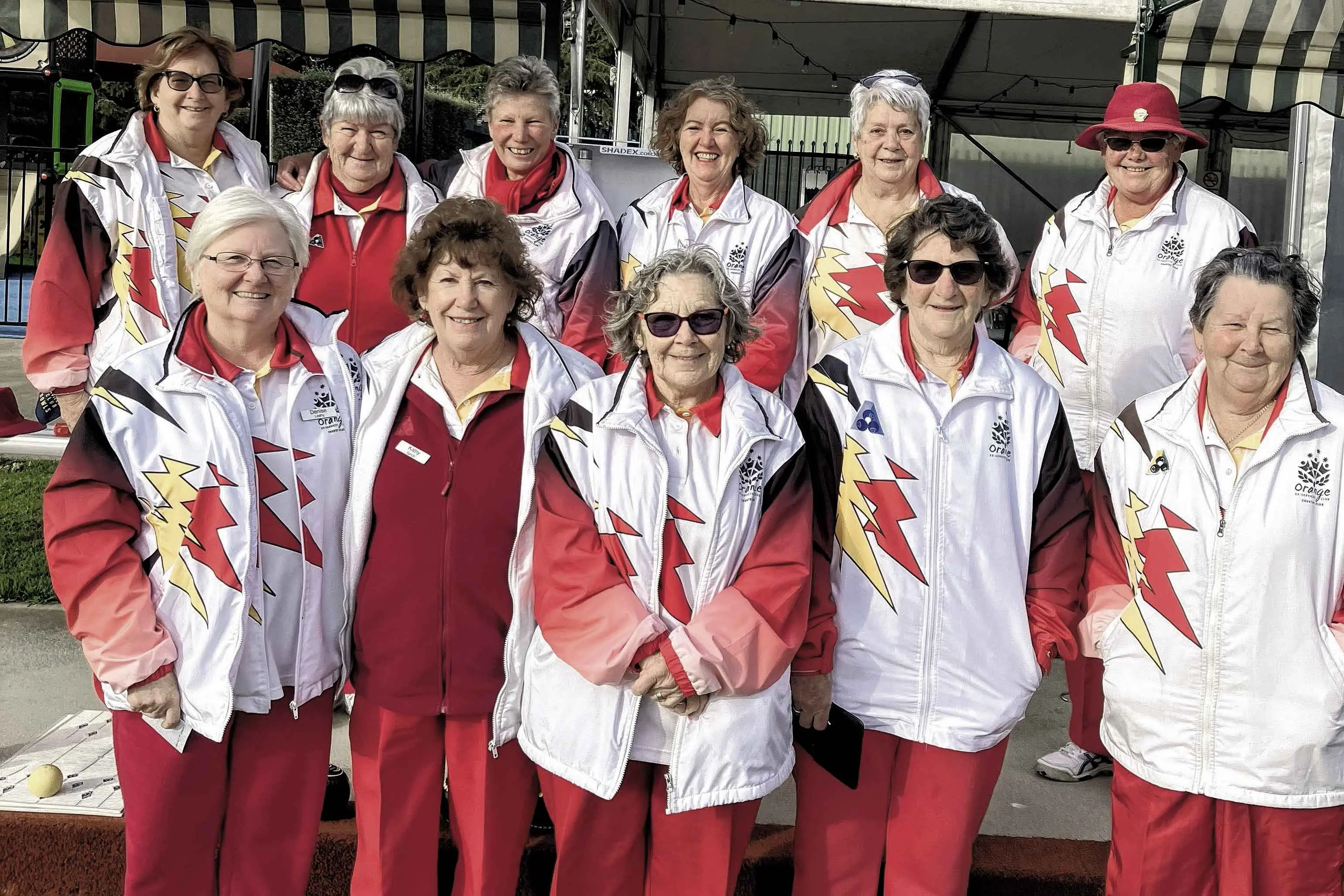 <p> Annette Nash, Yvonne Johnston, Denise Leahy, Trish Wilson, Verna Tos, Marg Henry, Judy Adams, Veronica Alexander, and (kneeling) Julie Pitt.</p>\\n