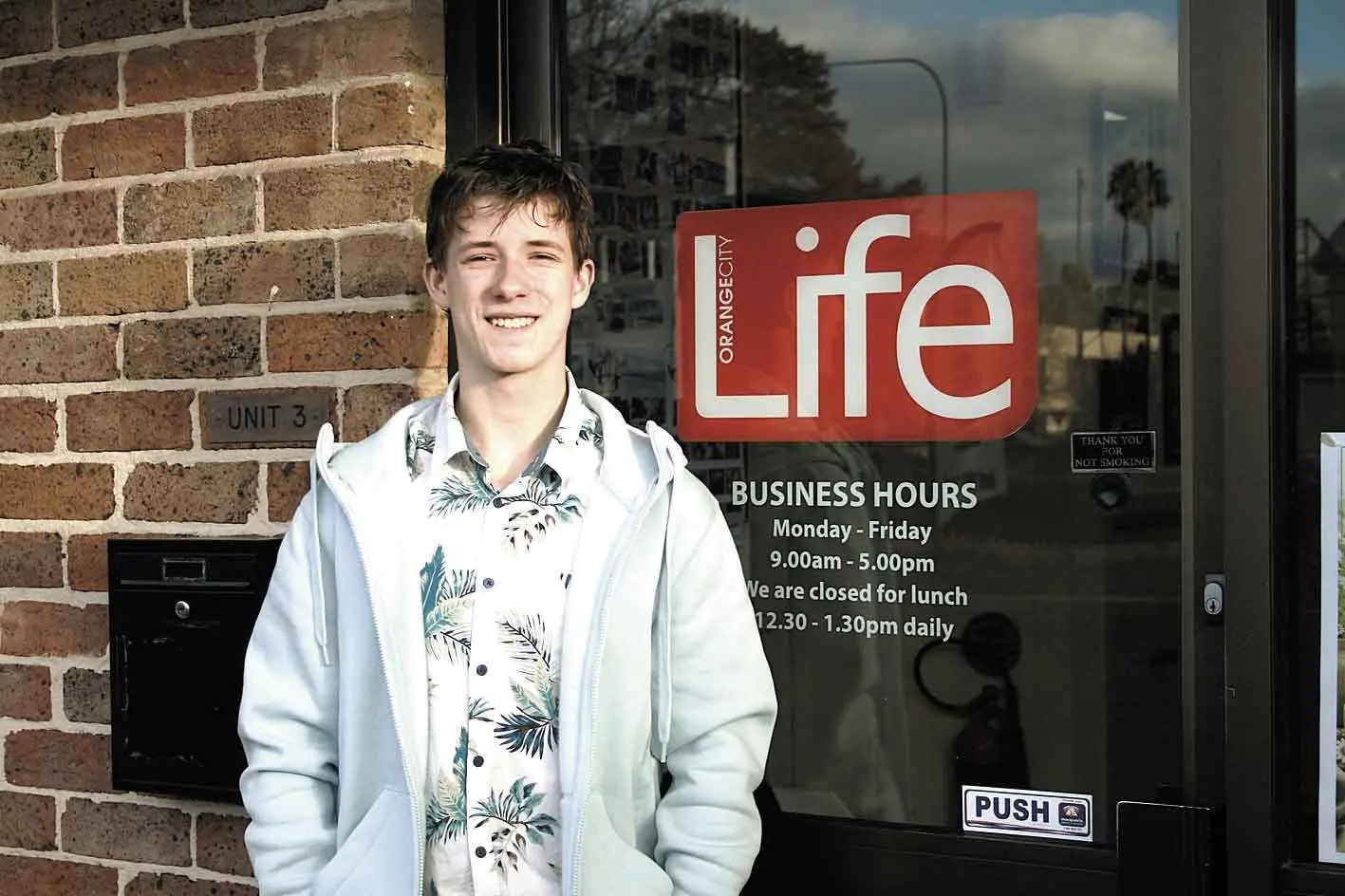 <p>Adam Skrinnikoff has big plans for the future. Photo: Orange City Life.</p>\\n