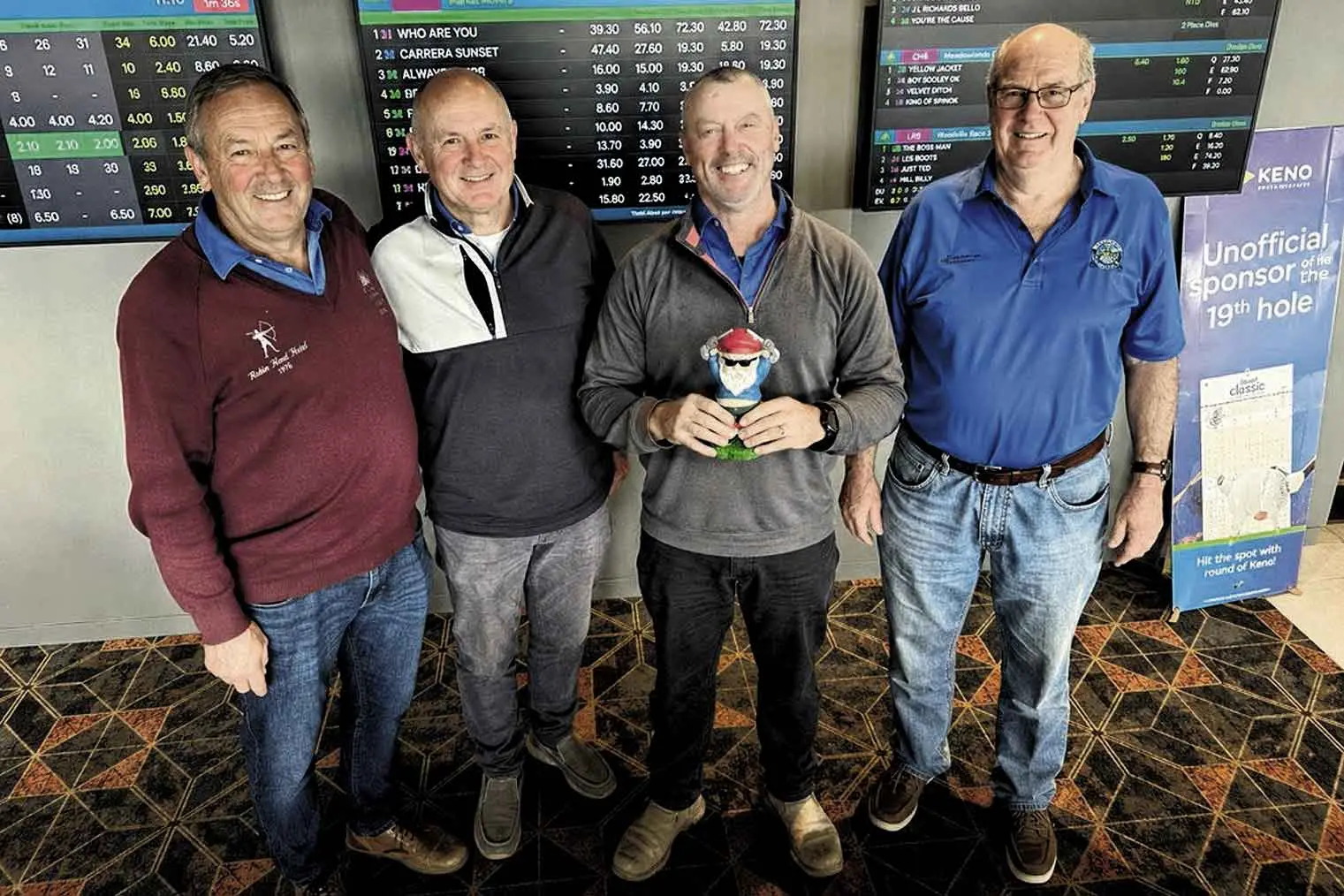 <p>Pictured are Jimmy Splitoff with Michael McGovern, Michael Straney and John Pritchard. Photo: Supplied. </p>\\n