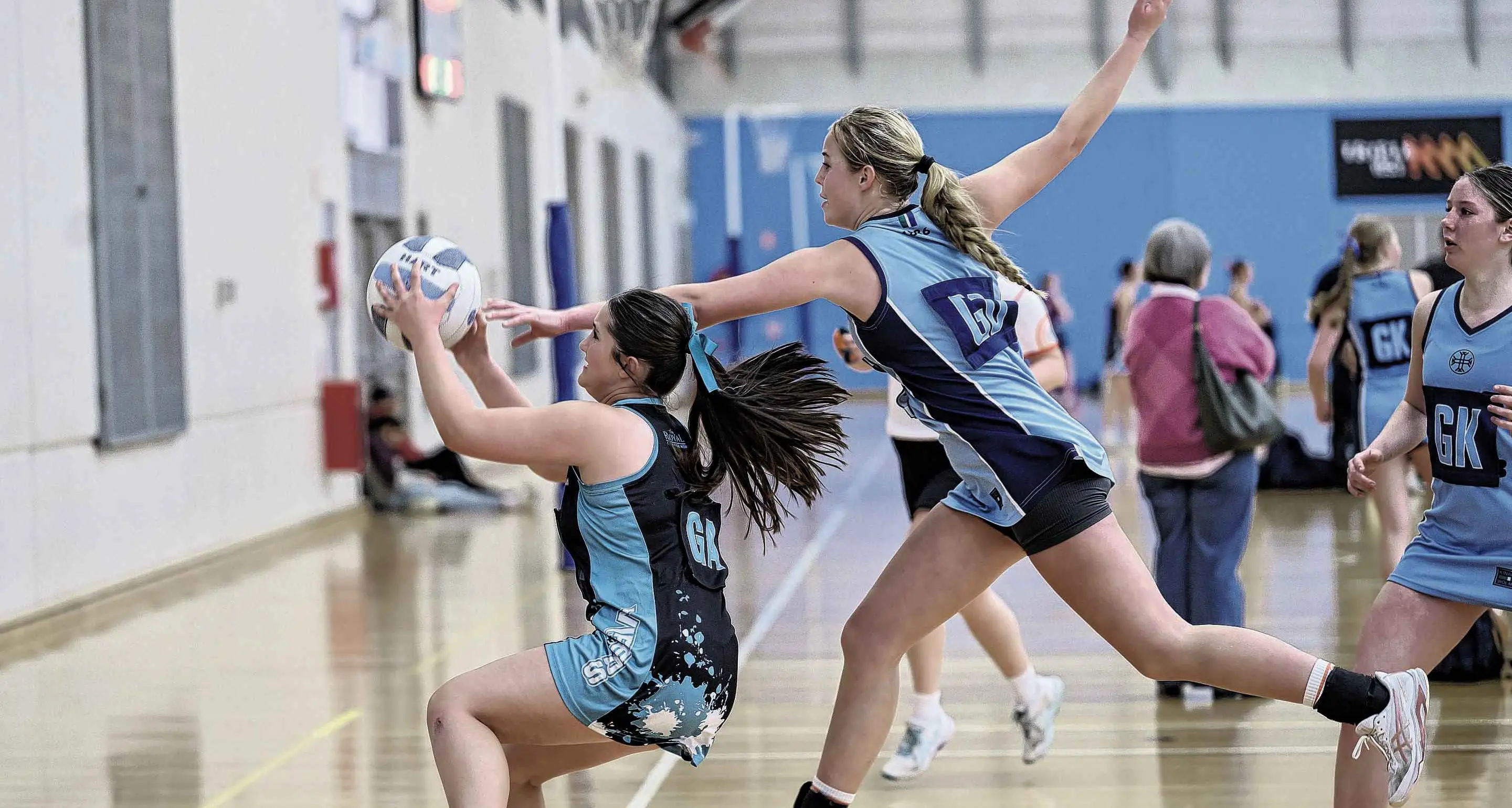 Junior Netball action!