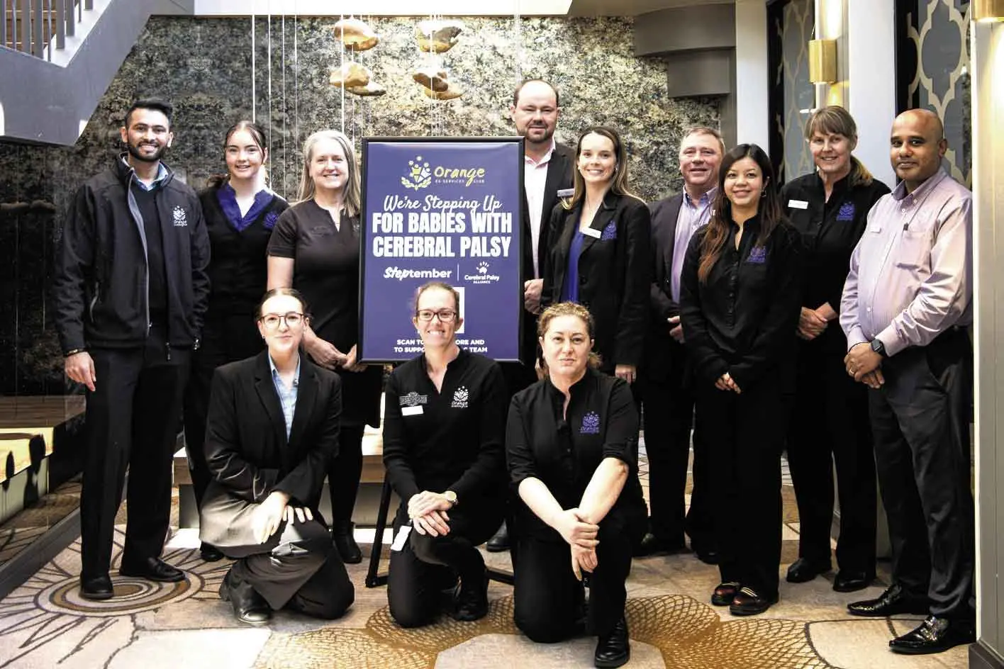 <p>Giving back\\u2026 dozens of Orange Ex-Service\\u2019s Club staff and board members have this month signed on for the Cerebral Palsy Alliance\\u2019s signature annual fundraiser, \\u201CSTEPtember\\u201D. Photo: Supplied. </p>\\n