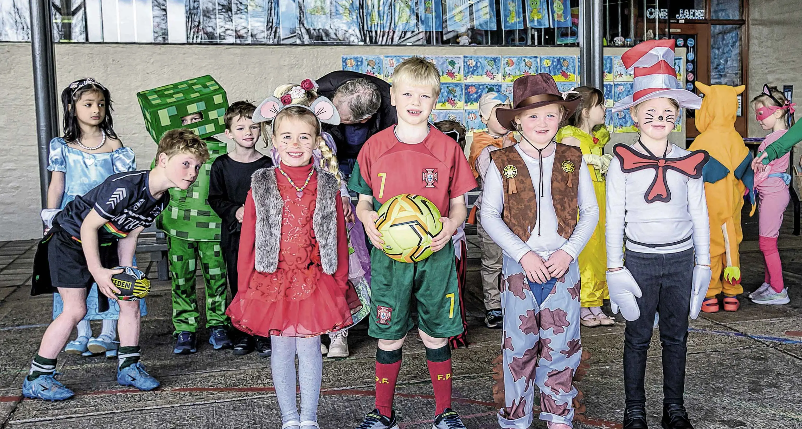 Colourful characters for Book Week at Orange Public
