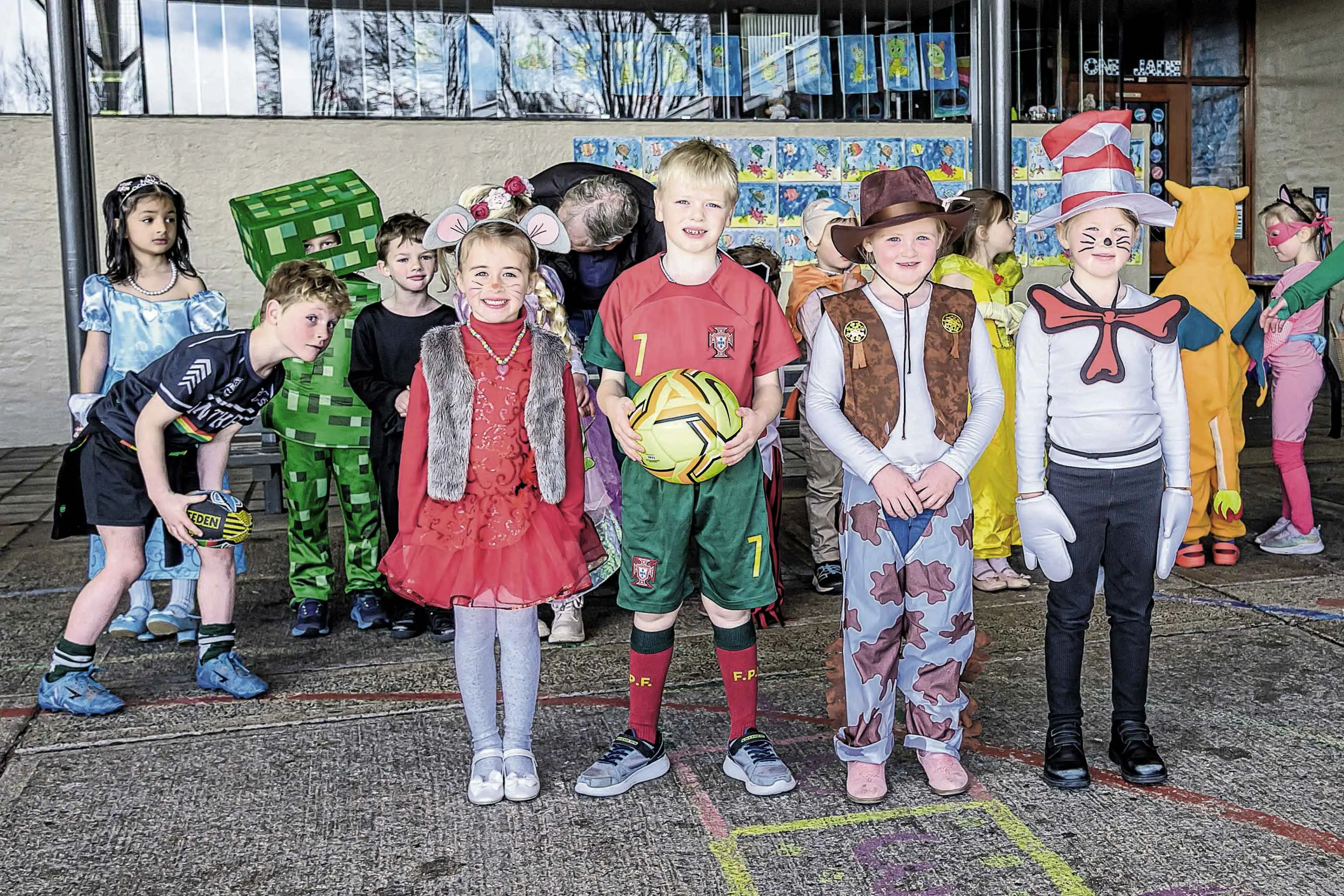 Colourful characters for Book Week at Orange Public