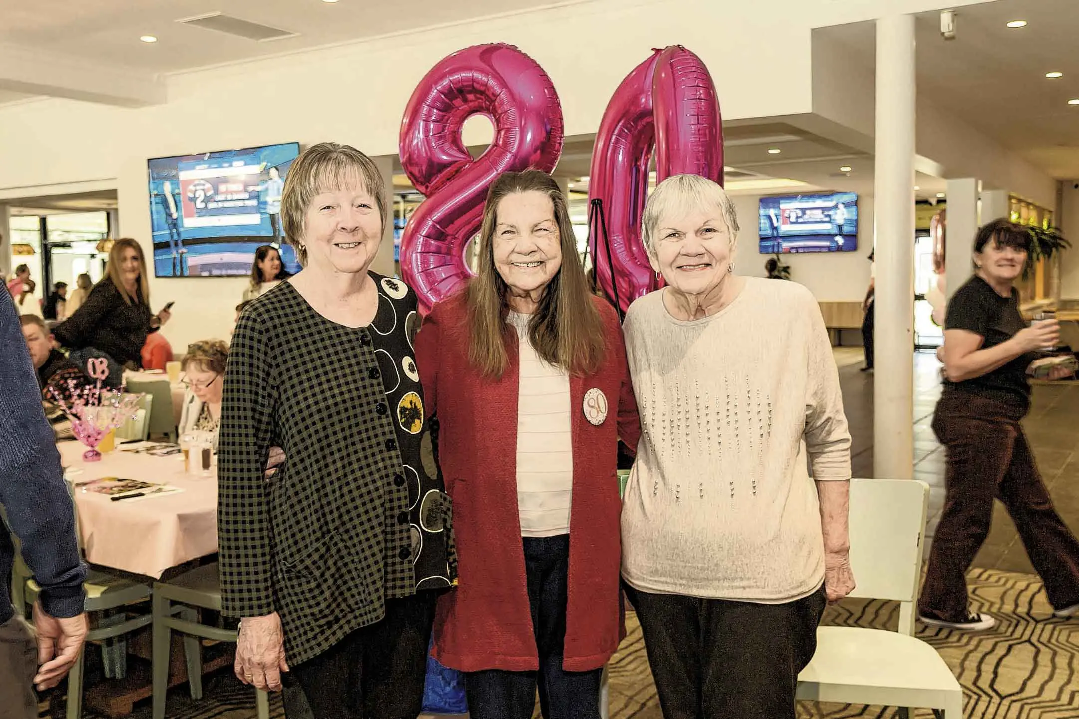 Surprise reunion for Janina Belkowski's 80th birthday