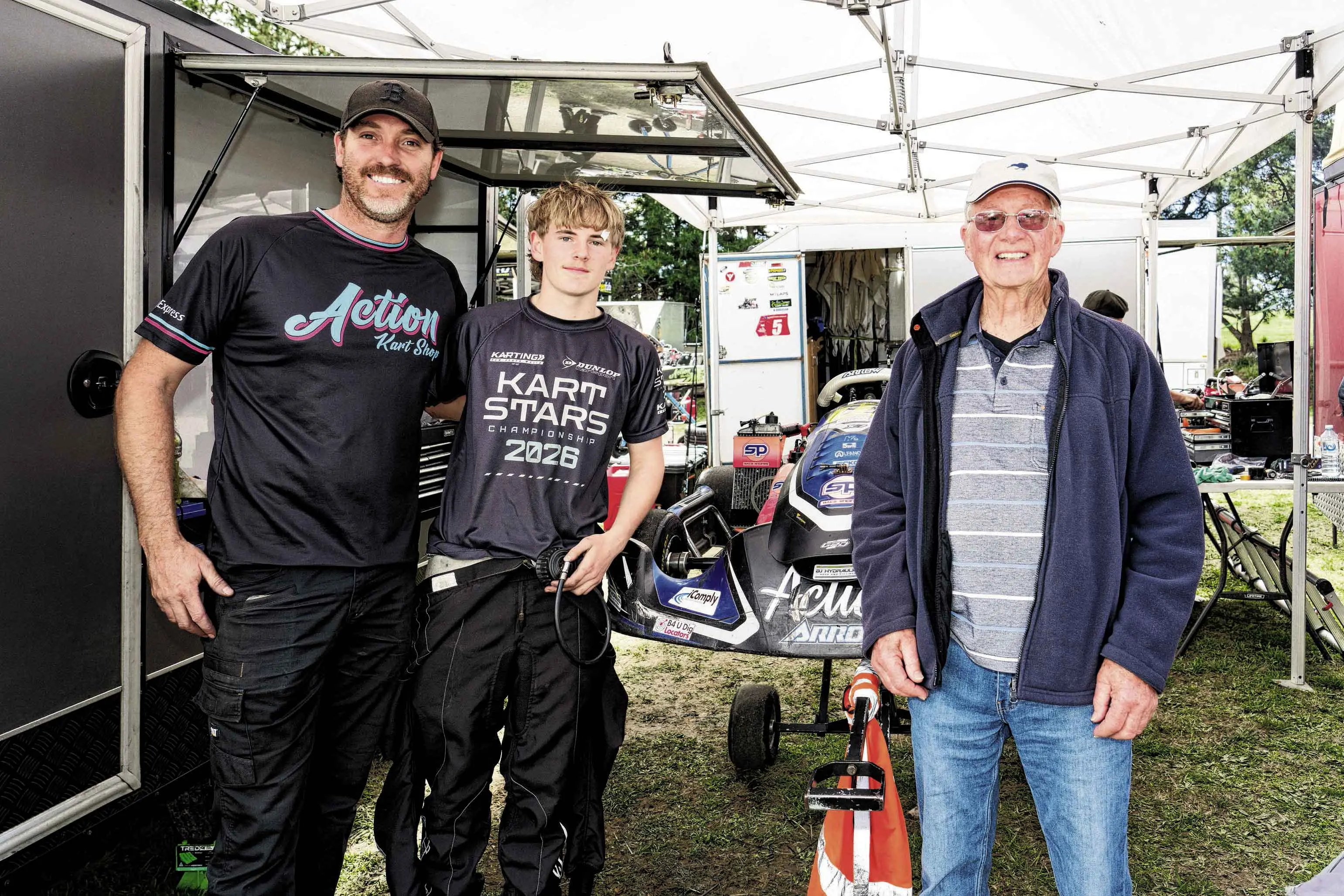 <p>Dave Stevenson, Ryan Sutton and Brian Smith (New Zealand). Photo: Orange City Life. </p>\\n