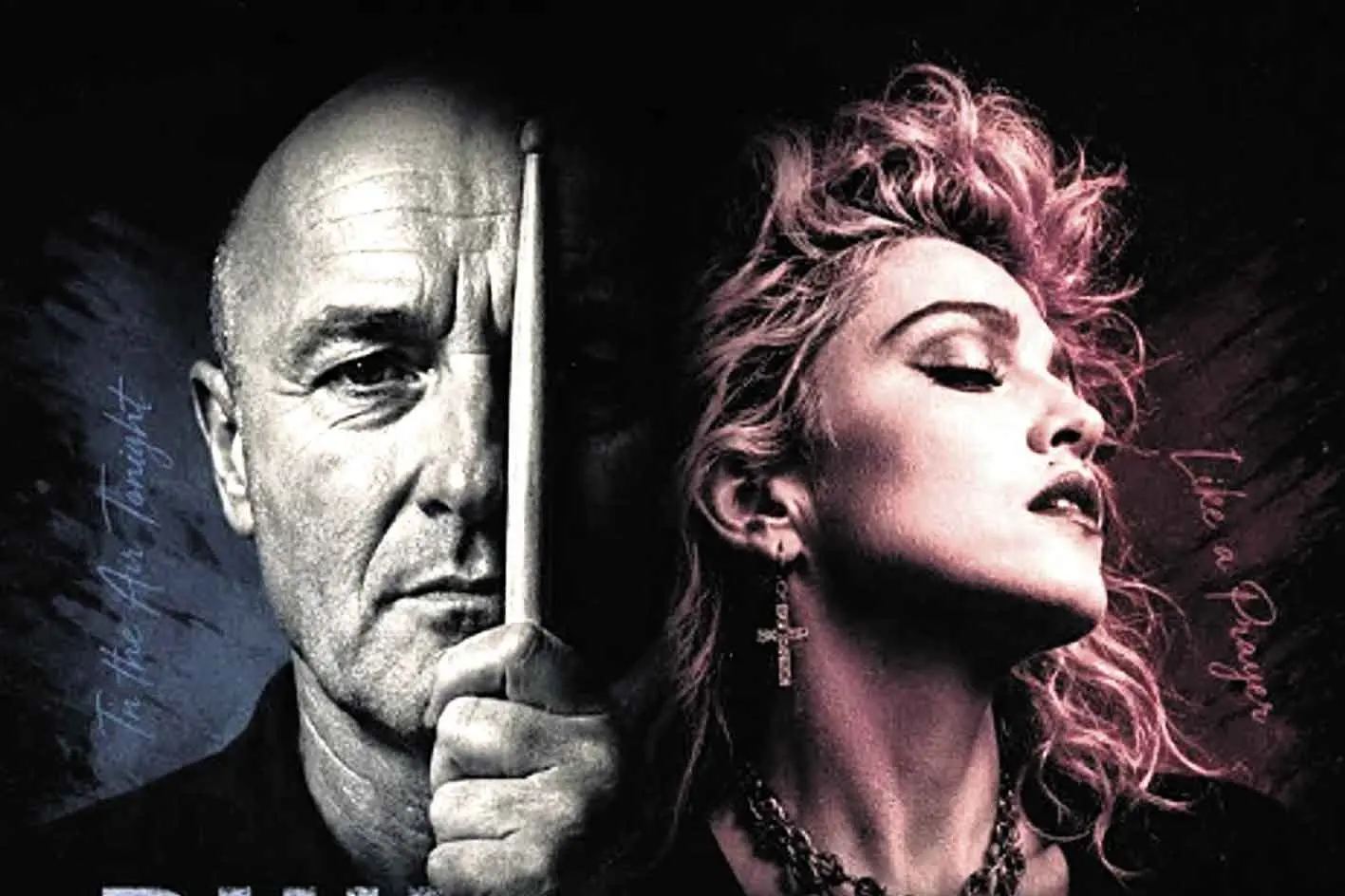 <p>Songs and style of two of the modern music era\\u2019s greatest solo artists, Phil Collins and Madonna. Photo: Supplied. </p>\\n