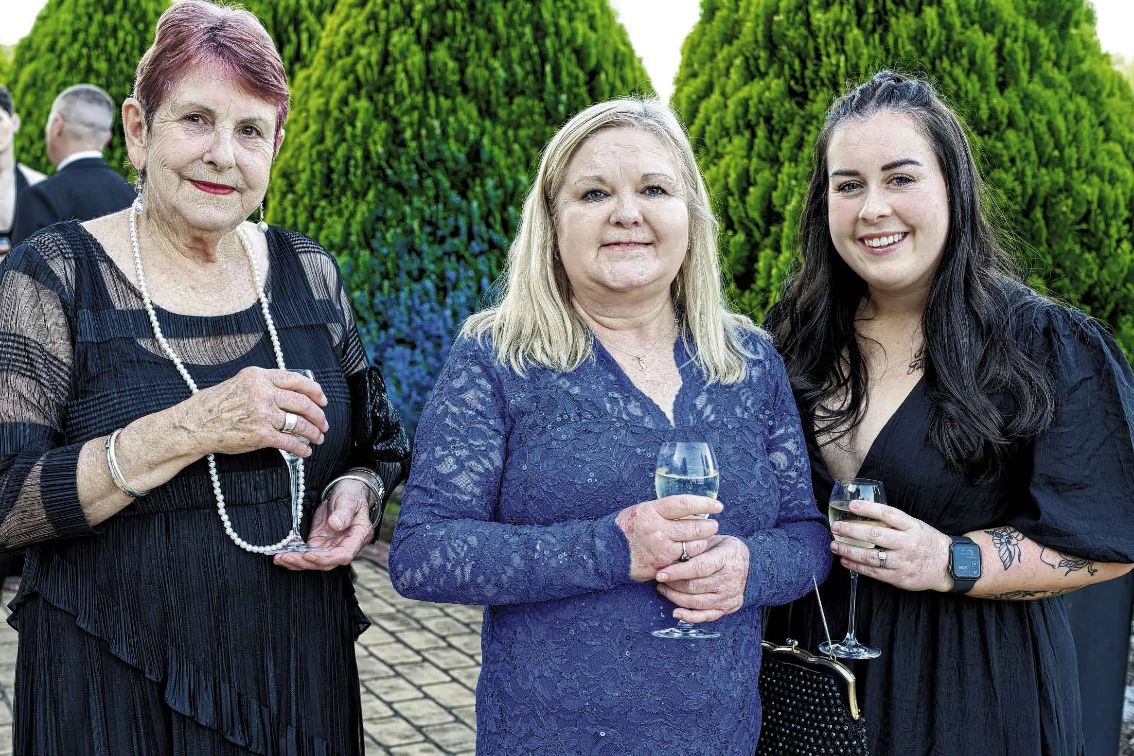 <p>Kathy Lord, Suzy Isaacs and Katia Reid. Photo: Orange City Life. </p>\\n