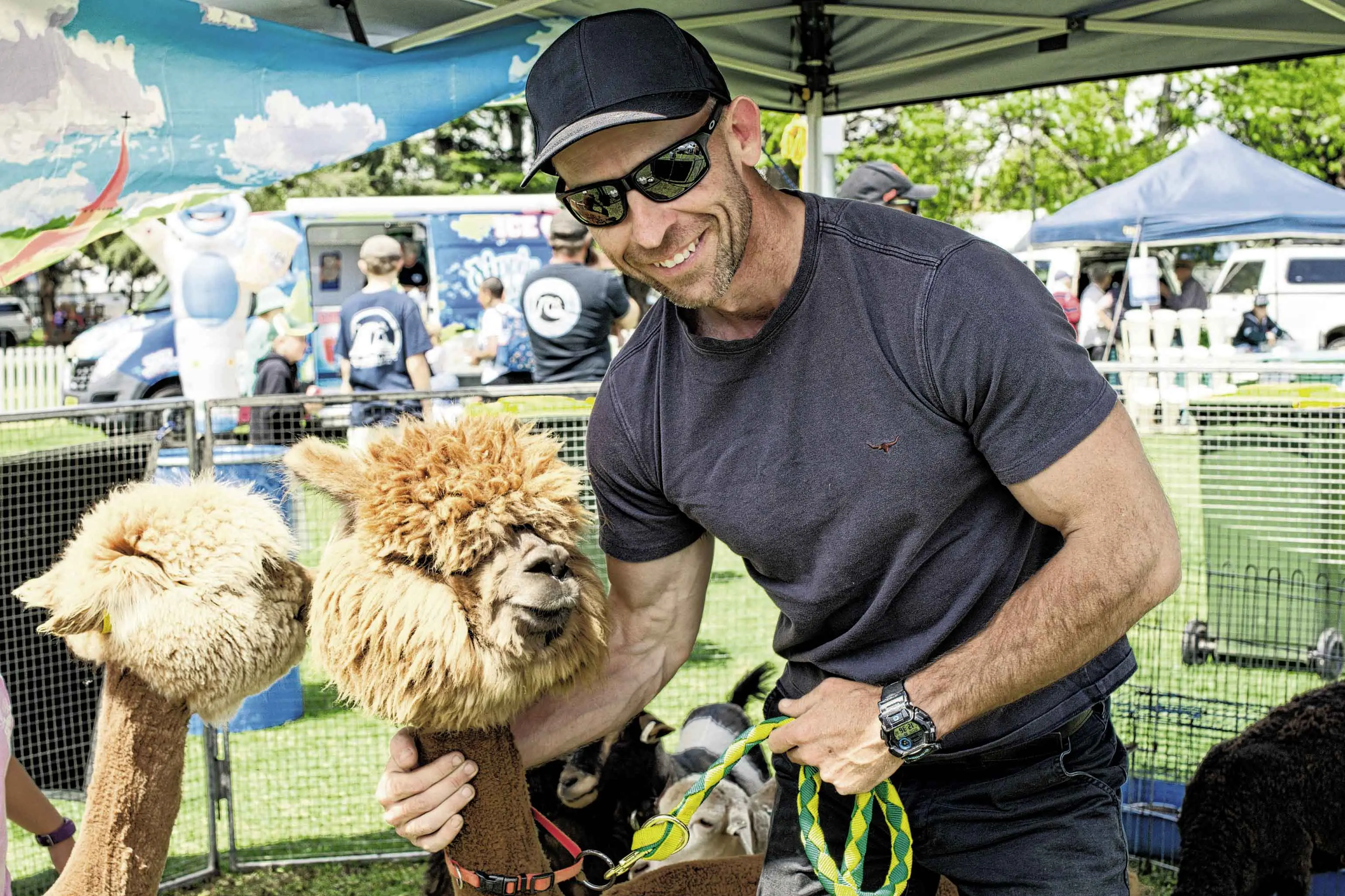 <p>Mark O\\'Brien and \"Coco\". Photo: Orange City Life</p>\\n