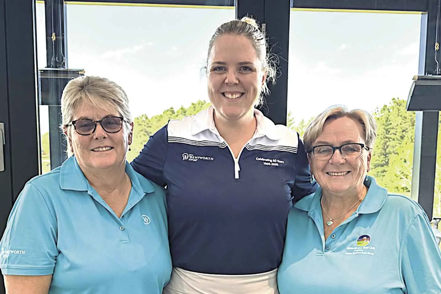 <p>Wentworth Women\\u2019s 27-Hole Foursomes Championship winners Shirley Grenfell and Helen Ross, with Captain Tayla Harvey. Photo: Supplied.</p>\\n