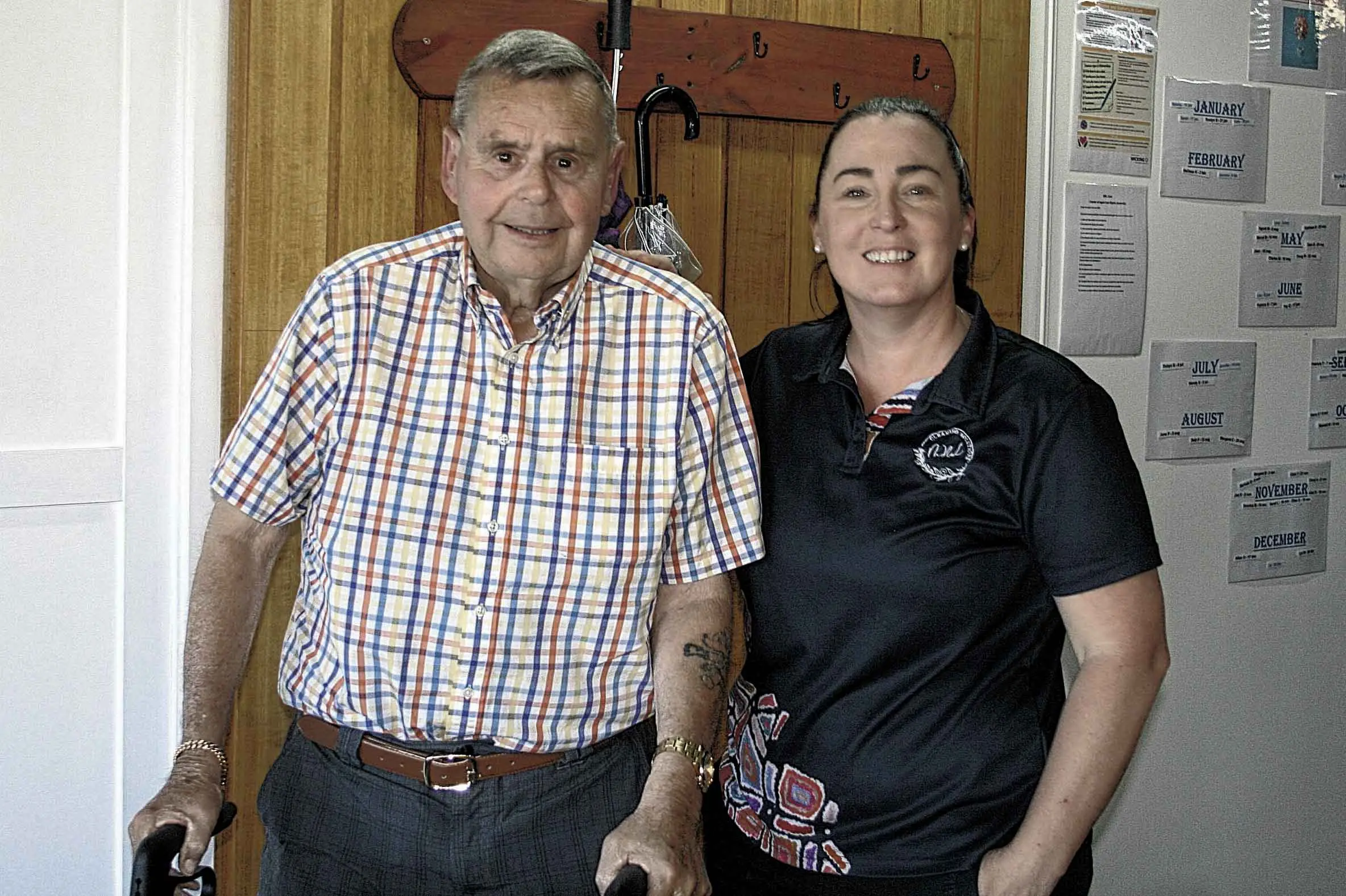 <p>Louise Pavy Gosling with one of MNL Care\\'s first-ever clients, Marcel. Photo: Orange City Life. </p>\\n
