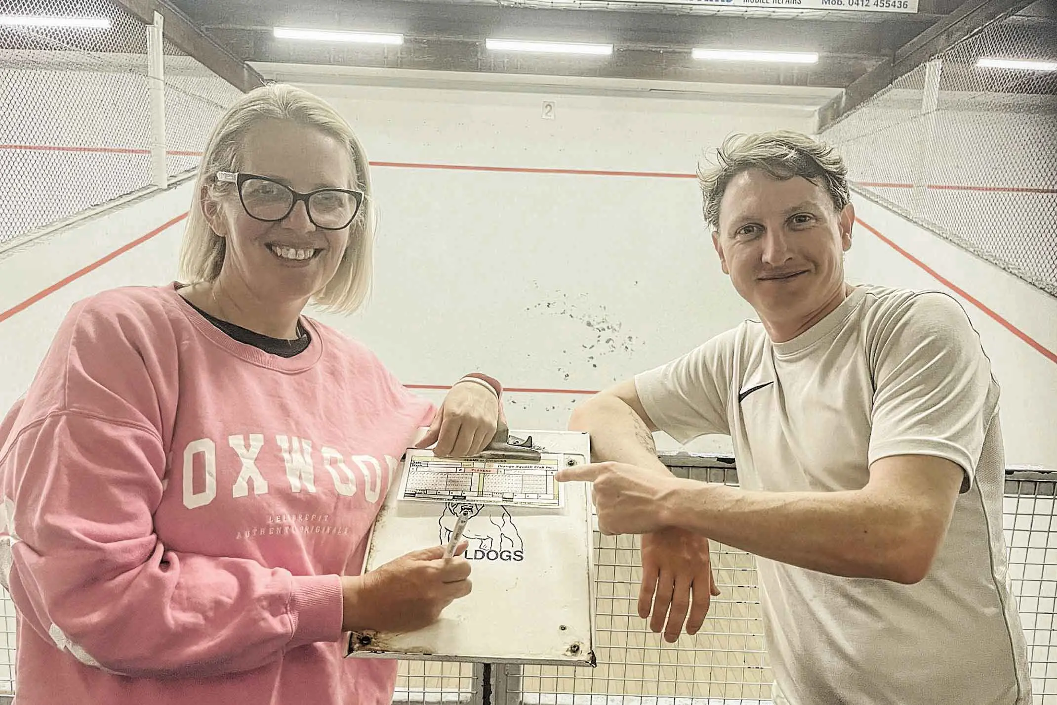 Frank ‘the Tank’ fires as Shiner stays unbeaten in Wednesday night mixed squash comp