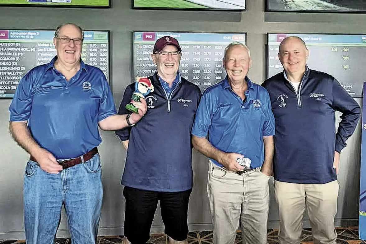 <p>Pictured above are John Pritchard with Craig Rochester, Tony Ford and Michael McGovern.</p>\\n