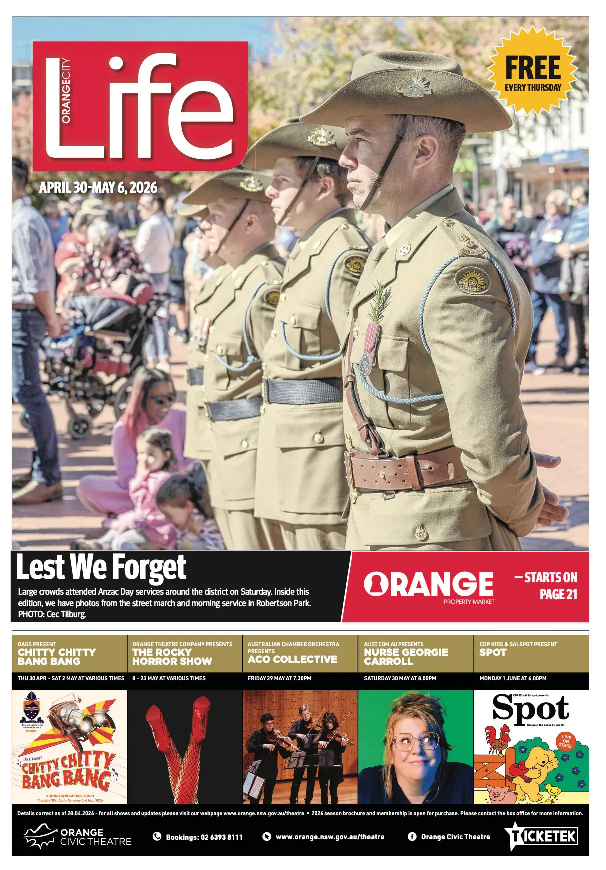 Orange City Life, 30/04/2026