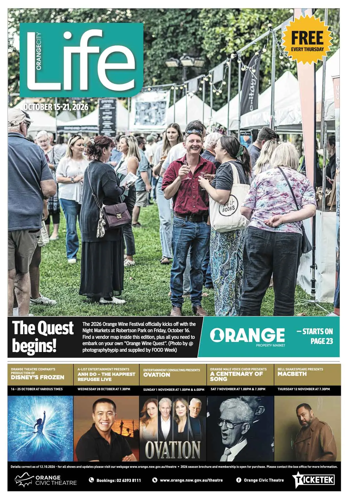 Orange City Life, 15/10/2026