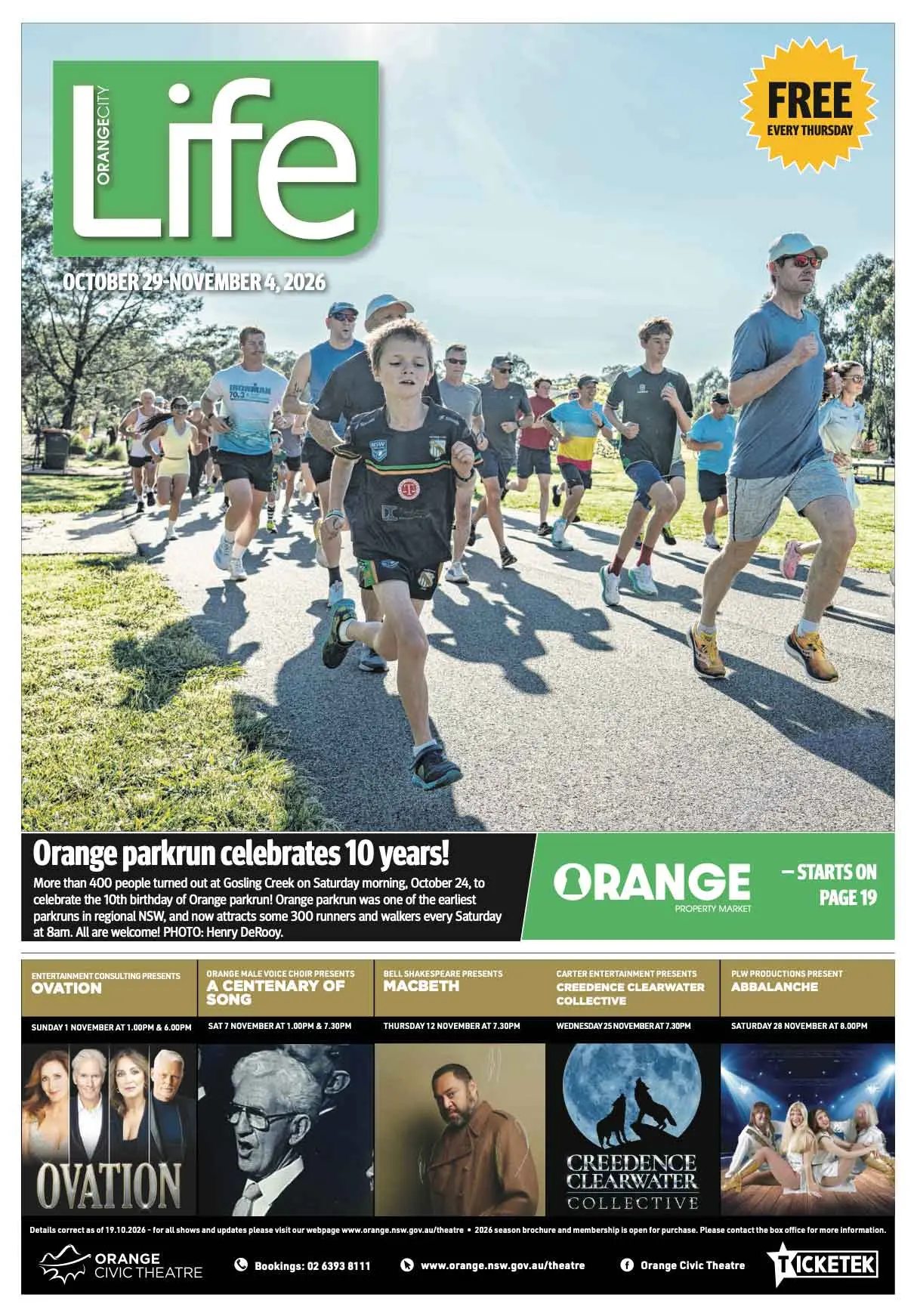 Orange City Life, 29/10/2026